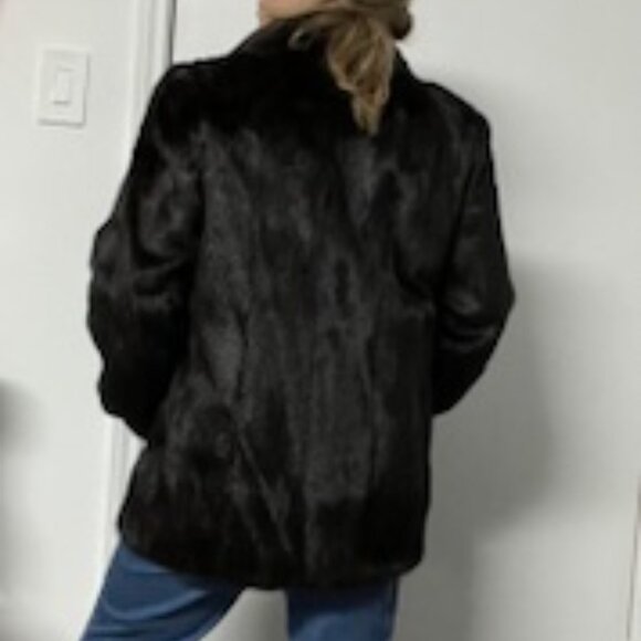 Henig Fur Mink Jacket with shawl collar - Picture 3 of 7